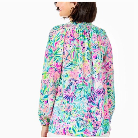 Lilly Pulitzer Elsa Silk Top - Lillys Favorite Thing - Picture 5 of 12